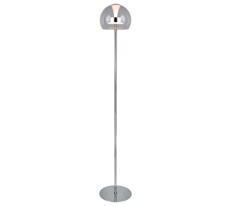 Lámpara de pie Trio Flynt LED cromo 130cm 431610106