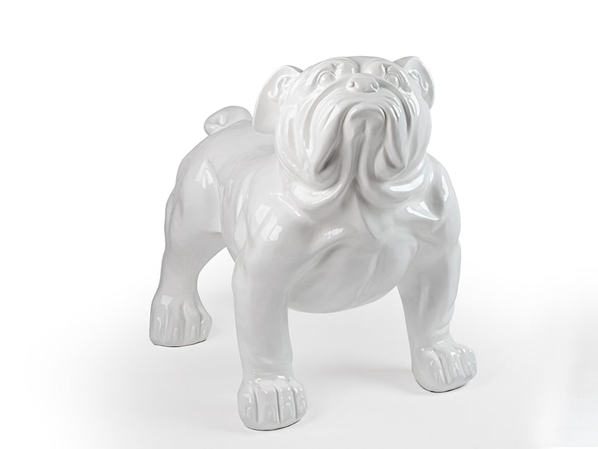 Schuller Figura grande bulldog blanco 431842