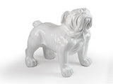 Schuller Figura grande bulldog blanco 431842