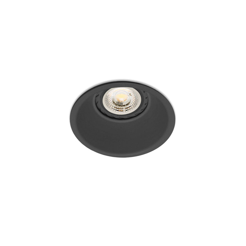 Downlight empotrable de techo Faro Gas GU10 IP20 negro mate — ref. 43405 (1)