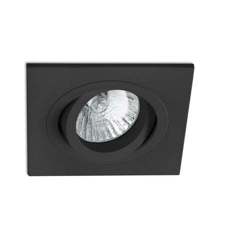 Downlight empotrable de techo Faro Radon GU10 IP20 negro mate — ref. 43406 (1)