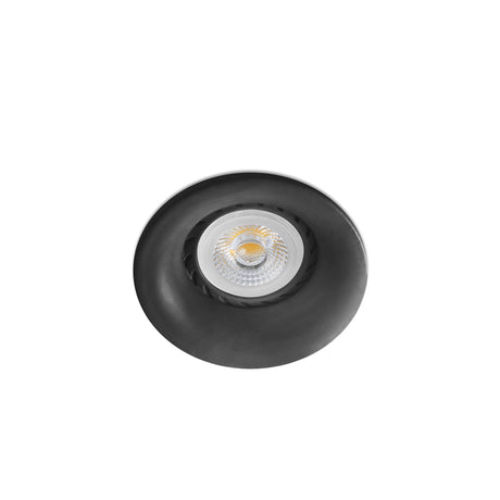 Downlight empotrable de techo Faro Neón redondo GU10 IP20 negro mate — ref. 43409 (1)