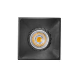 Downlight empotrable de techo Faro Neón cuadrado GU10 IP20 negro mate — ref. 43410 (1)