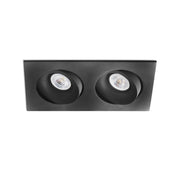 Downlight empotrable de techo Faro Argon GU10 negro mate IP20 43413
