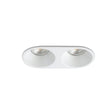 Downlight empotrable de techo Faro Gas 2 luces GU10 LED blanco mate IP20 43420