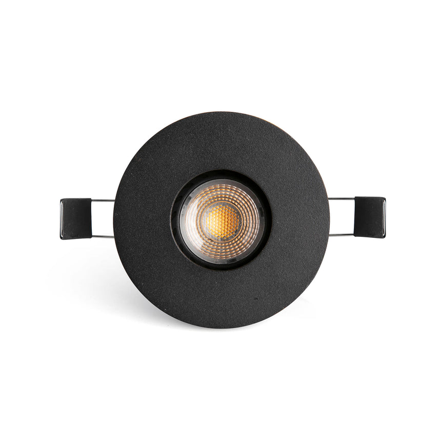 Downlight empotrable de techo Faro Niva GU10 LED negro IP20 43426