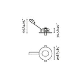 Downlight empotrable de techo Faro Niva GU10 LED negro IP20 43428