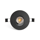 Downlight empotrable de techo Faro Niva GU10 LED negro IP65 43432