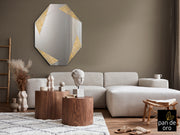 Espejo Schuller Laverna pan de oro y negro 92x120cm 434