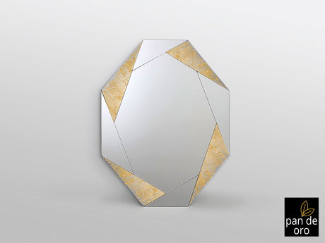 Espejo Schuller Laverna pan de oro y negro 92x120cm 434 - ambiente