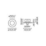 Faro CLICK Empotrable negra 43601