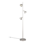 Lámpara de pie Trio Romeo LED níquel mate 150cm 437010307