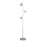 Lámpara de pie Trio Romeo LED níquel mate 150cm 437010307