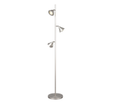 Lámpara de pie Trio Romeo LED níquel mate 150cm 437010307