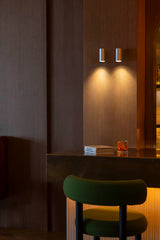 Lámpara de pared aplique Faro Stan 1 luz GU10 LED aluminio cepillado 43778