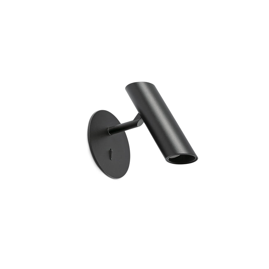 Lámpara de pared aplique Faro Leo LED 2700K negro mate — ref. 43793 (1)