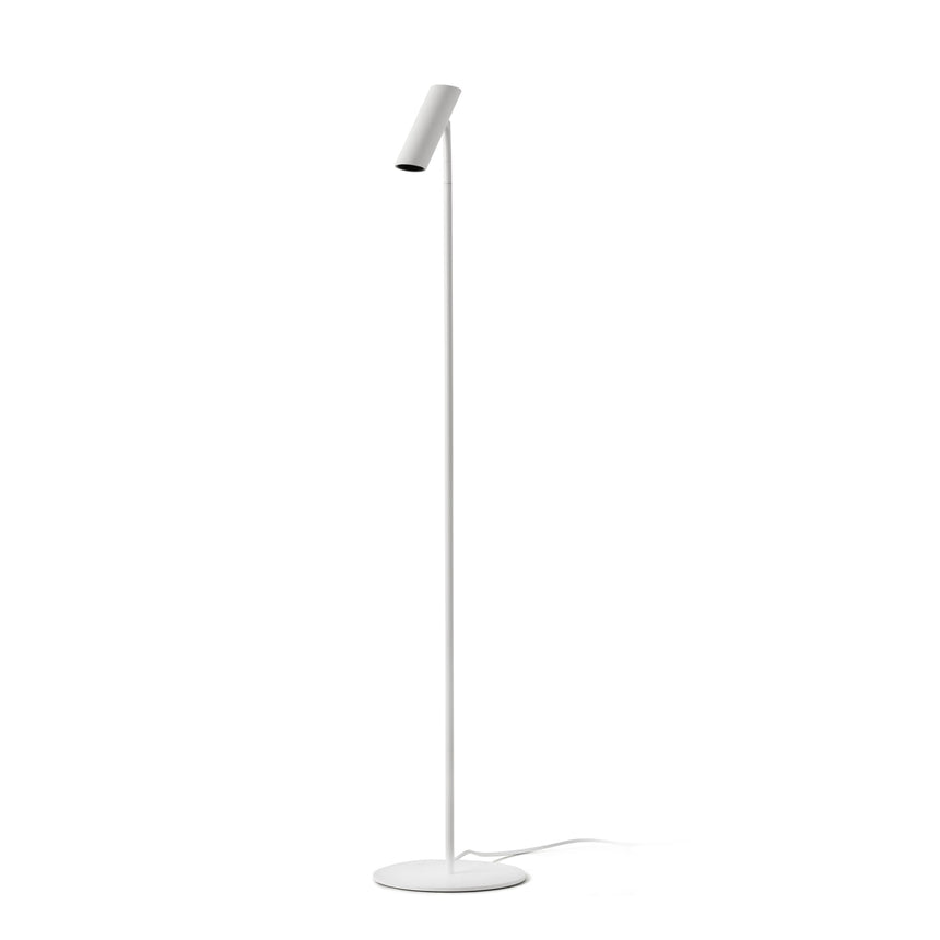 Lámpara de pie salón Faro Leo LED blanco mate 2700K 43798