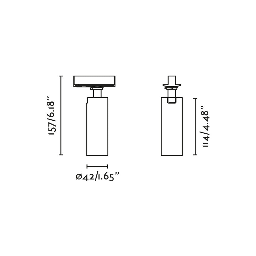 Foco de carril Faro Stan GU10 LED blanco 43806