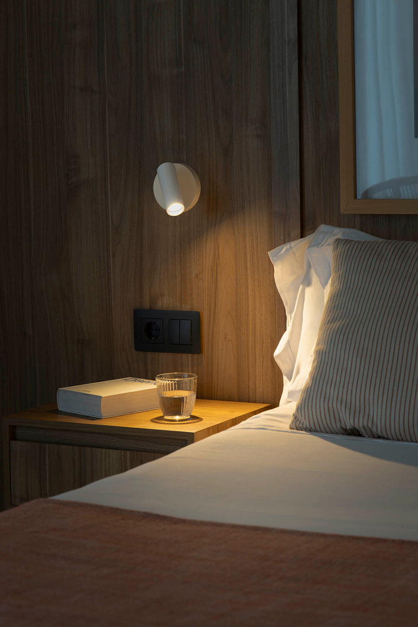 Lámpara de pared aplique Faro Stan 1 luz GU10 LED blanco 43822