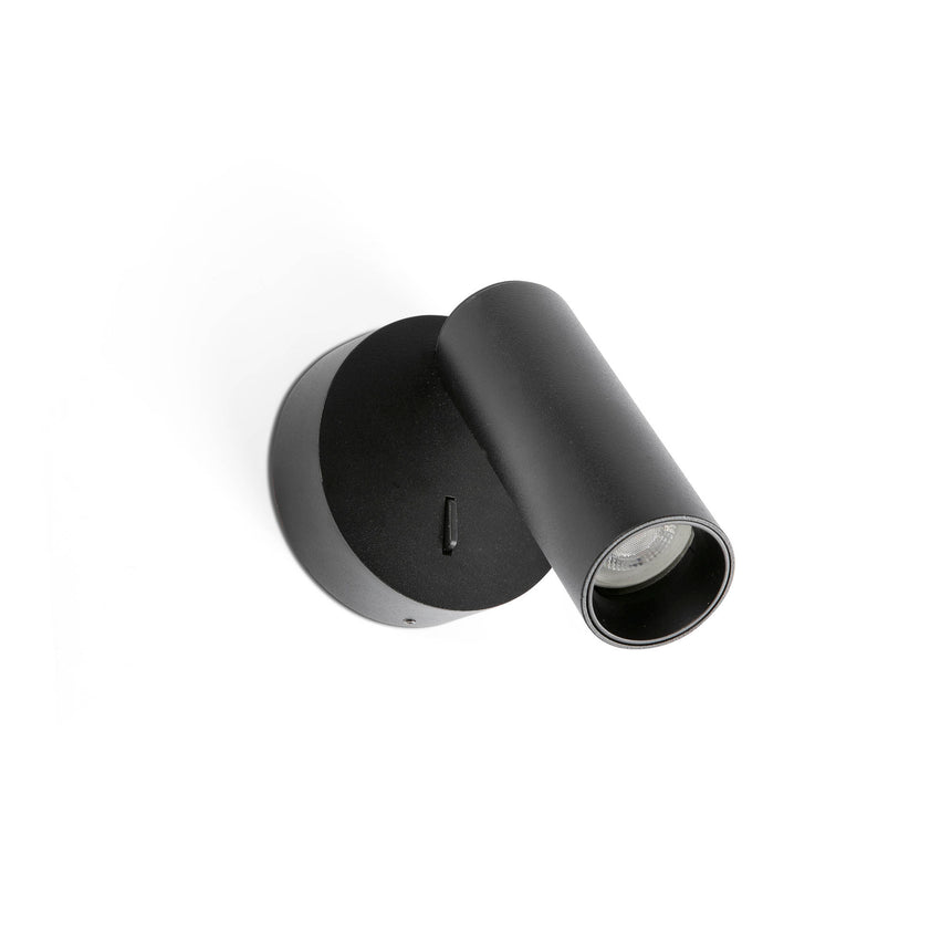 Lámpara de pared aplique Faro Stan 1 luz GU10 LED negro 43823