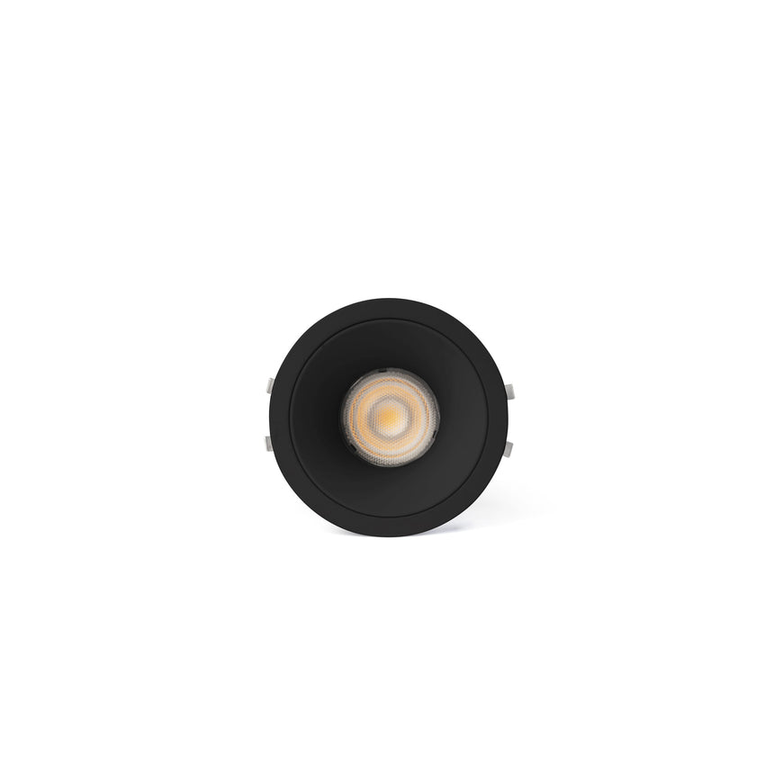 Downlight empotrable de techo Faro Lox LED negro 2700K IP20 36° 43881