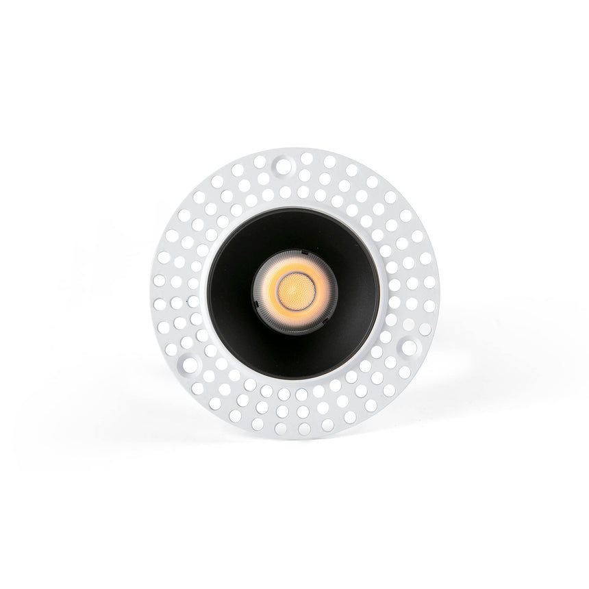 Downlight empotrable de techo Faro Lox LED negro 2700K IP20 36° 43885