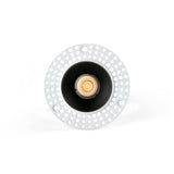 Downlight empotrable de techo Faro Lox sin marco LED 2700K IP20 36° Ø8,5cm negro — ref. 43885 (1)
