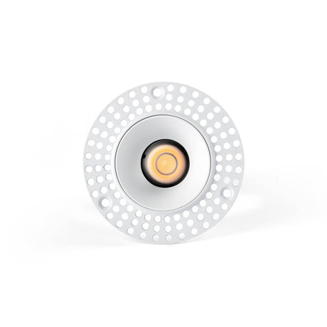 Downlight empotrable de techo Faro Lox sin marco LED 3000K IP20 36° Ø8,5cm blanco — ref. 43886 (1)