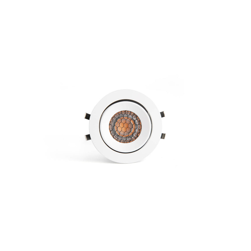Downlight empotrable de techo Faro Kivi LED blanco 2700K IP44 36° 5W regulable 43901