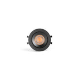 Downlight empotrable de techo Faro Kivi LED negro 2700K IP44 36° 5W regulable 43902