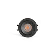 Downlight empotrable de techo Faro Kivi LED negro 3000K IP44 36° 5W regulable 43906