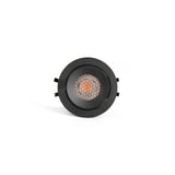 Downlight empotrable de techo Faro Kivi LED negro 3000K IP44 36° 5W regulable 43906
