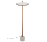 Lámpara de pie Trio Keaton LED gris cálido 138cm 440210176