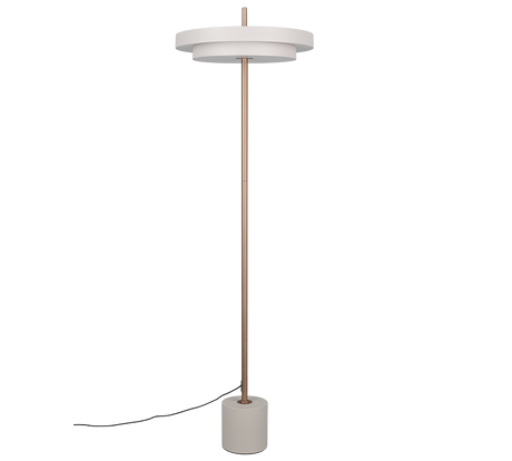 Lámpara de pie Trio Keaton LED gris cálido 138cm 440210176
