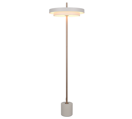 Lámpara de pie Trio Keaton LED gris cálido 138cm 440210176