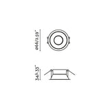 Downlight empotrable de techo Faro Flac GU10 LED blanco IP20 44100