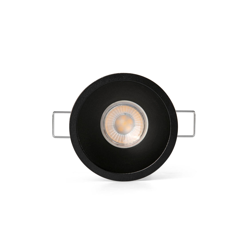 Downlight empotrable de techo Faro Flac GU10 LED negro IP65 44103