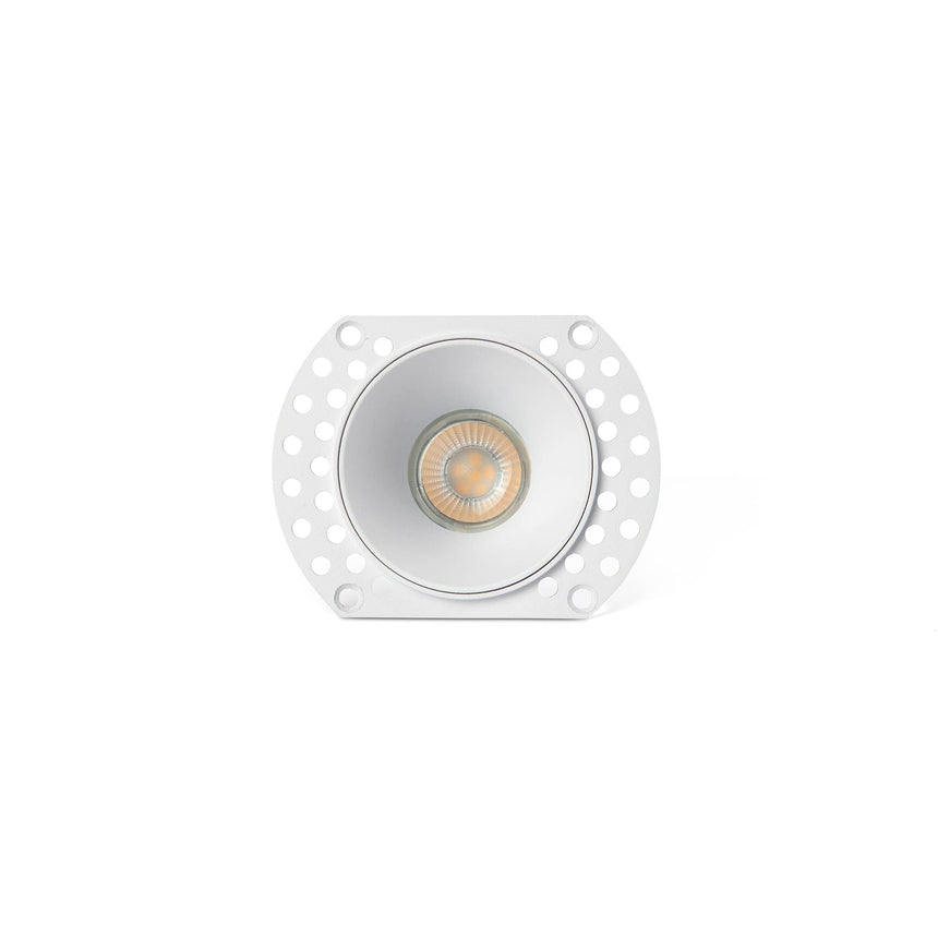 Downlight empotrable de techo Faro Flac sin marco GU10 IP20 Ø5,5cm blanco — ref. 44104 (1)