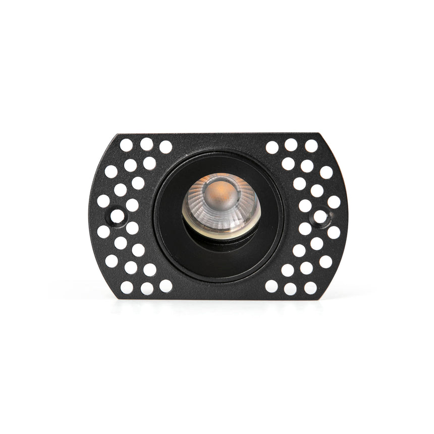 Downlight empotrable de techo Faro Flic GU10 LED negro IP20 44111