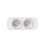 Downlight empotrable de techo Faro Flic 2 luces GU10 blanco IP20 44112