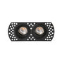 Downlight empotrable de techo Faro Flic 2 luces GU10 IP20 negro — ref. 44113 (1)