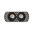 Downlight empotrable de techo Faro Flic 2 luces GU10 IP20 negro — ref. 44113 (1)