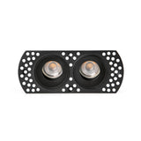 Downlight empotrable de techo Faro Flic 2 luces GU10 IP20 negro — ref. 44113 (1)