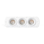 Downlight empotrable de techo Faro Flic 3 luces GU10 blanco IP20 44114