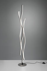 Lámpara de pie Trio Blaze LED brushed aluminium 138cm 441210305
