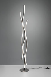 Lámpara de pie Trio Blaze LED brushed aluminium 138cm 441210305