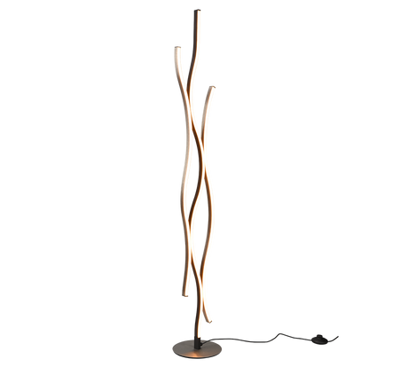 Lámpara de pie Trio Blaze LED brushed aluminium 138cm 441210305