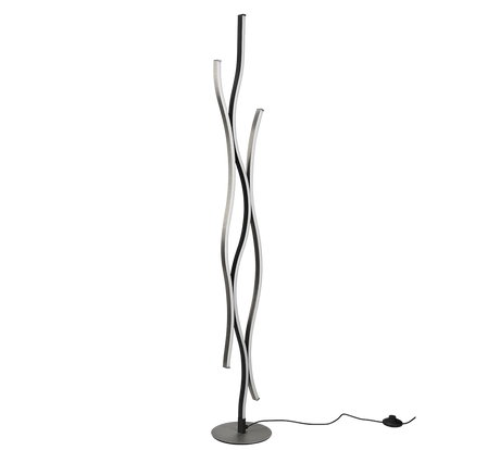 Lámpara de pie Trio Blaze LED brushed aluminium 138cm 441210305