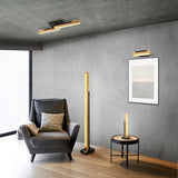Lámpara de pie Trio Kerala LED negro mate táctil 3000K 120cm 441610132