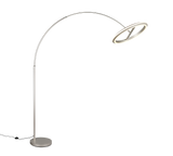 Lámpara de pie Trio Amador LED níquel mate 205cm 442410107